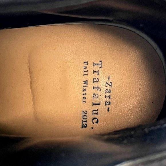 ZARA Studded Boots Faux Suede Trafaluc High Heel Size 7.5 - Picture 4 of 8